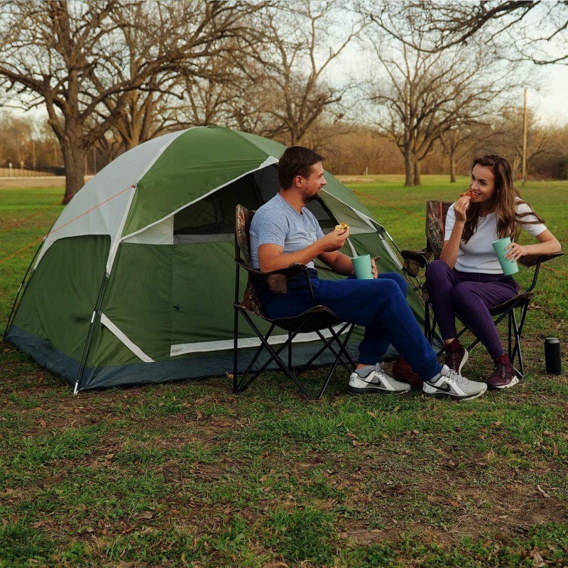 This & That Store Tent Orange Portable Camping Tents For Group Hiking