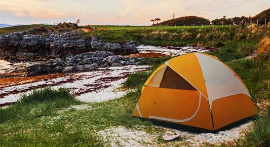 This & That Store Tent Orange Portable Camping Tents For Group Hiking