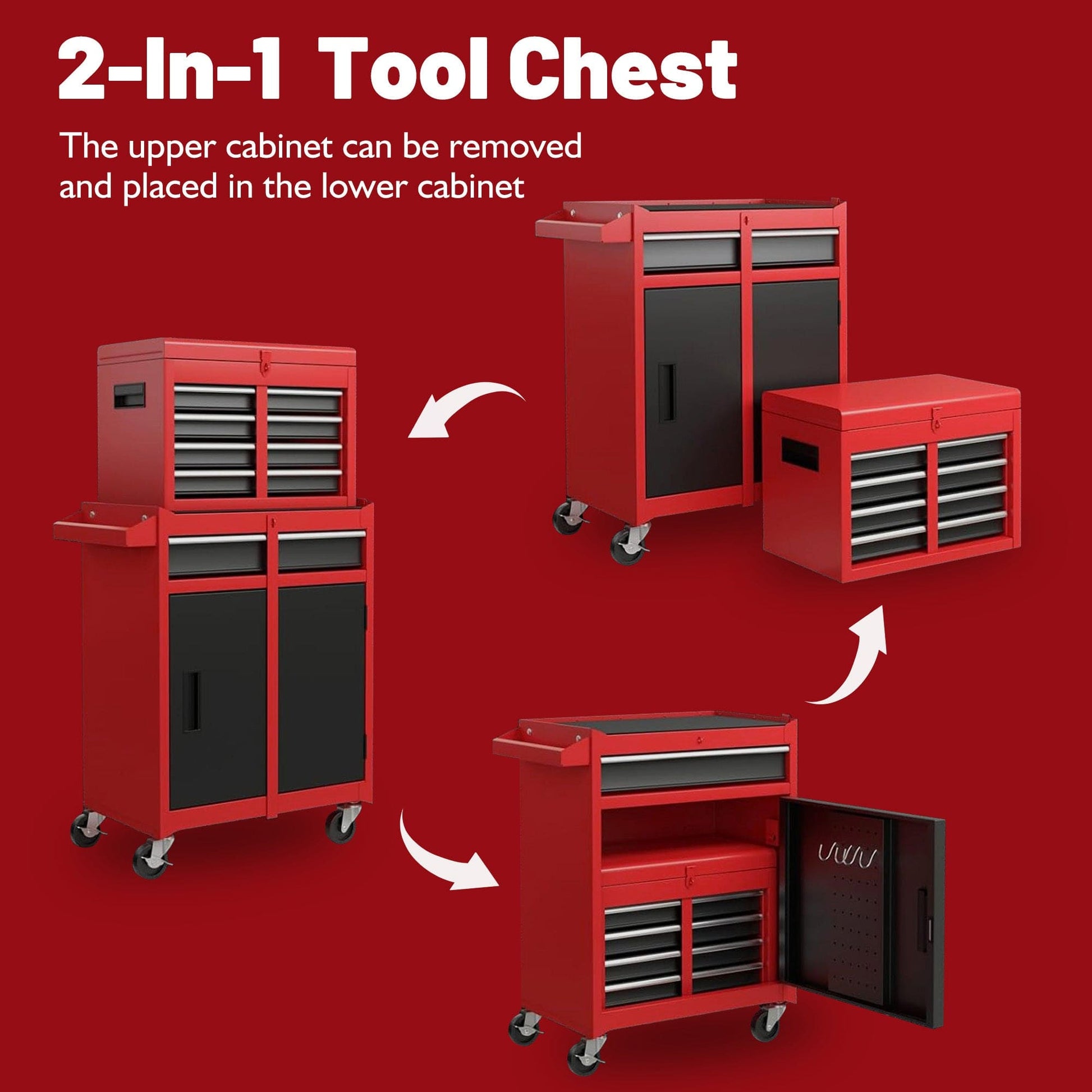 This & That Store Tool Cart TOOL CABINET Heavy-Duty Tool Chest for Workshop & Garage | Secure 5-Drawer Storage
