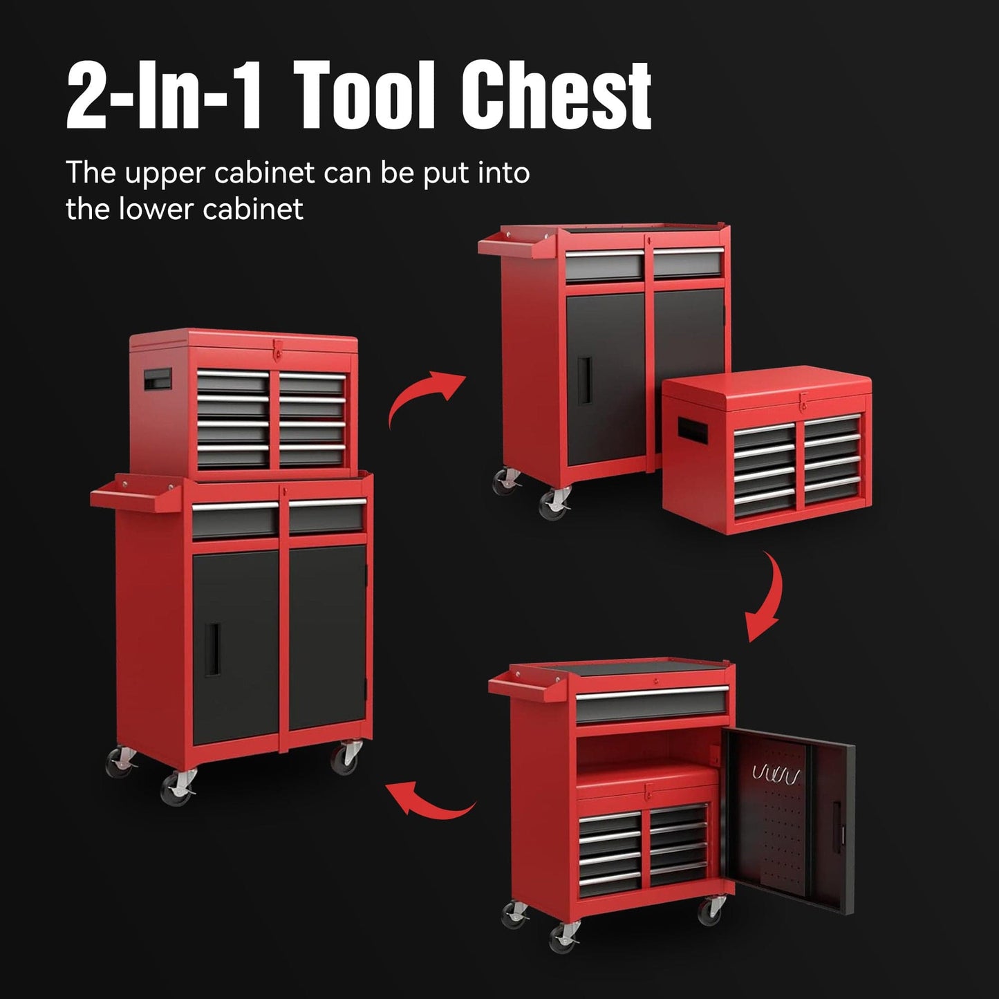 This & That Store Tool Cart TOOL CABINET Heavy-Duty Tool Chest for Workshop & Garage | Secure 5-Drawer Storage