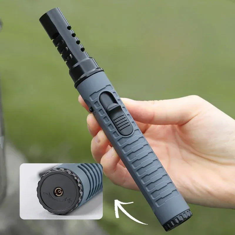 This & That Store Windproof Outdoor High-fire Pendant Lighter Jet Flame Torch Butane Inflatable Cigarette Cigar Camping Barbecue Gas Lighter Windproof Outdoor High-fire Pendant Lighter Jet Flame Torch Butane Inflatable Cigarette Cigar Camping Barbecue Gas Lighter